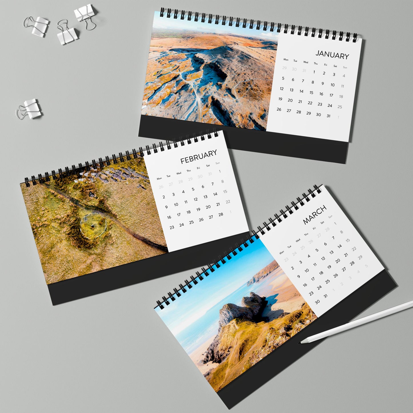 2026 Wales Desk Calendar