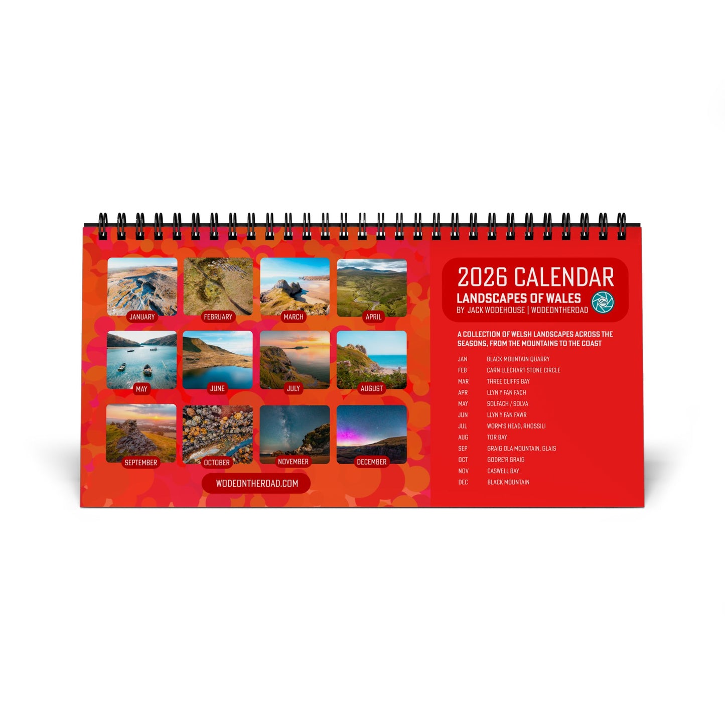 2026 Wales Desk Calendar