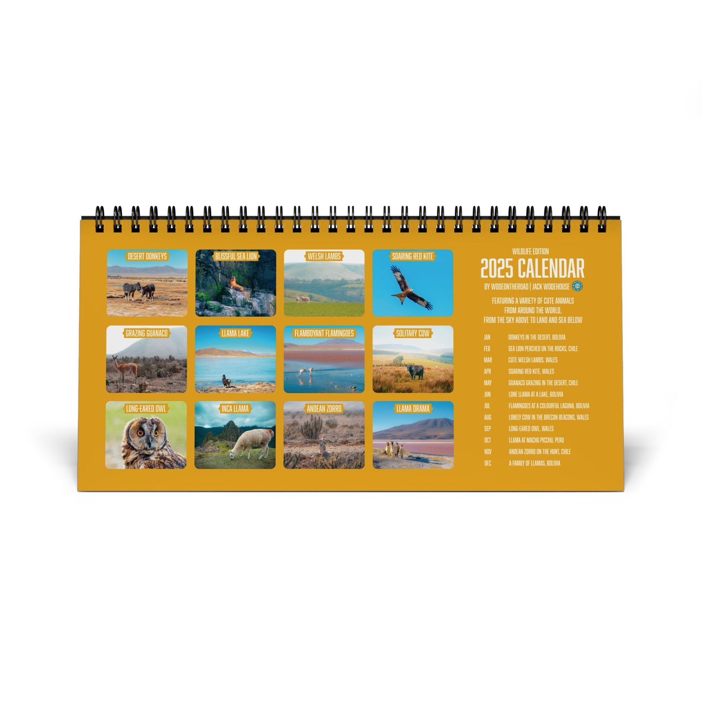 2025 Calendar - Wildlife Edition (Desk)