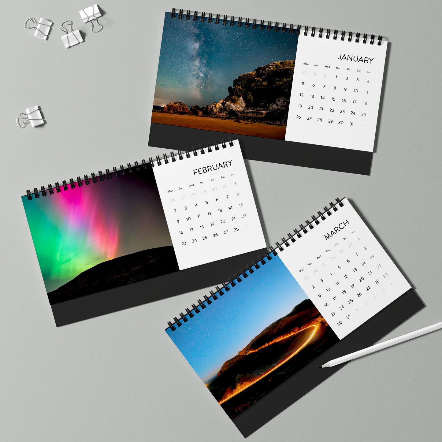 2026 Night and Astrophotography Desk Calendar