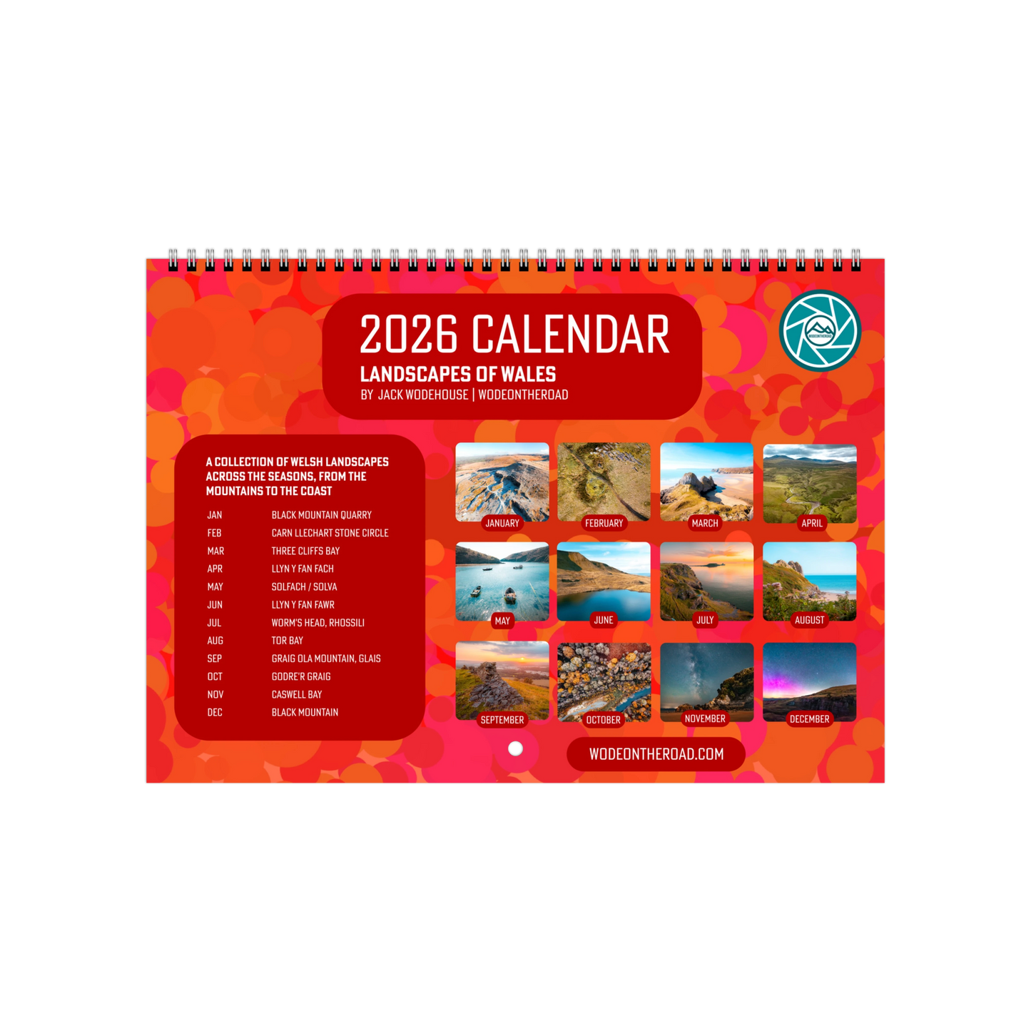 2026 Wales Wall Calendar