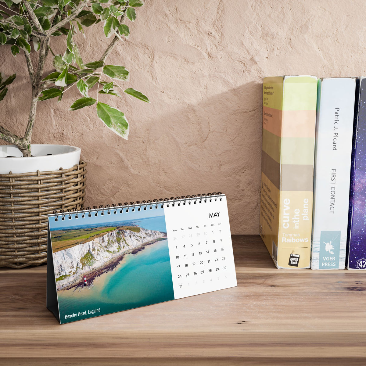 2027 Landscape & Travel Desk Calendar