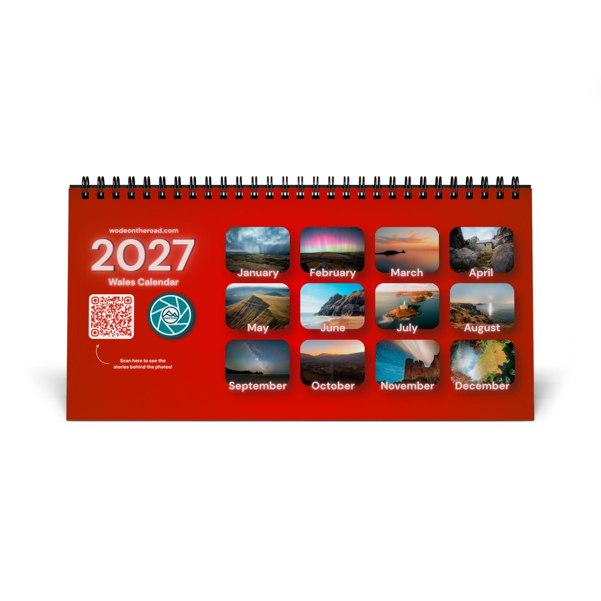 2027 Wales Desk Calendar