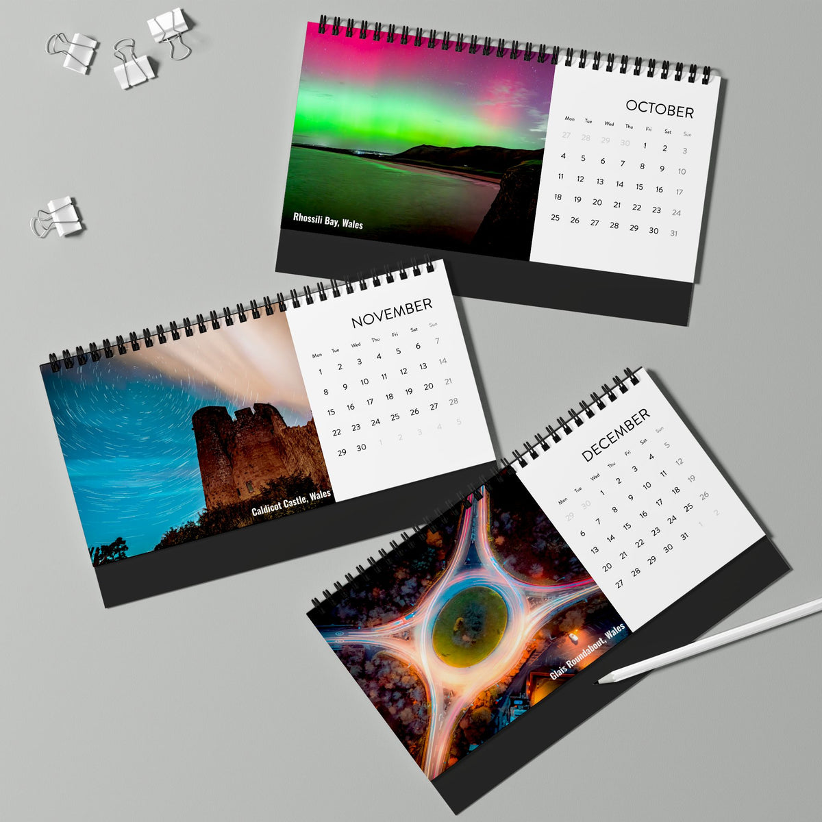 2027 Night & Astro Desk Calendar