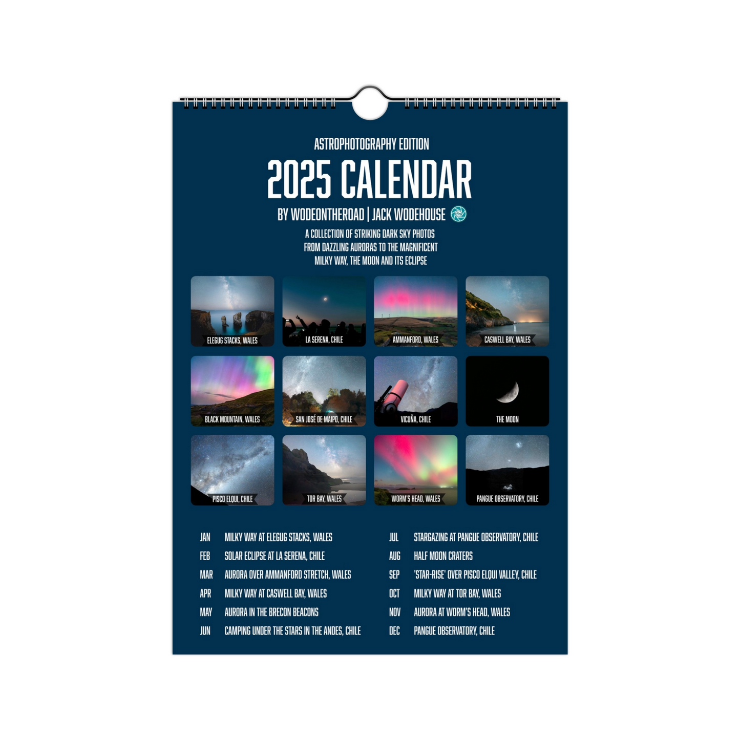 2025 Calendar - Astro Photography Edition (Wall)