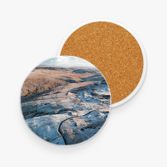 Ceramic Coaster - Frosty Welsh Mountains