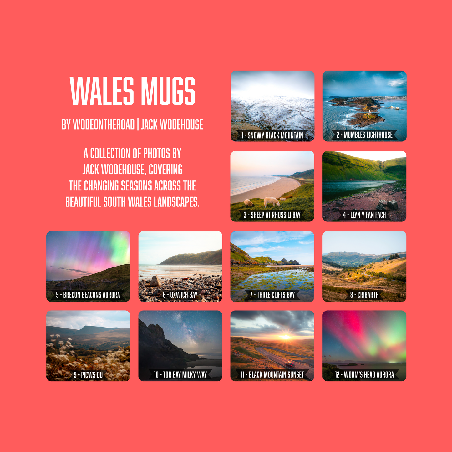 Landscape Photography Mug - Wales Series (Multiple Photo Options Available)